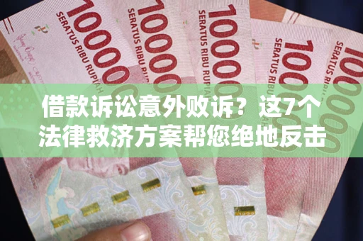 济南借款诉讼意外败诉？这7个法律救济方案帮您绝地反击！